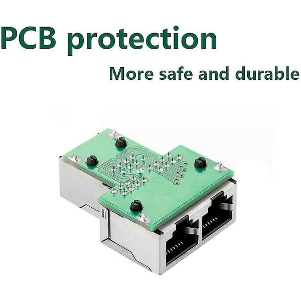 RJ45-liitin, RJ45 1 naaris - 2 naaris, RJ45-liittimen jakaja, Ethernet Cat 5 / Cat 6 / Cat 7 Ethernet LAN-kaapeli jatke, surffailu verkossa samalla