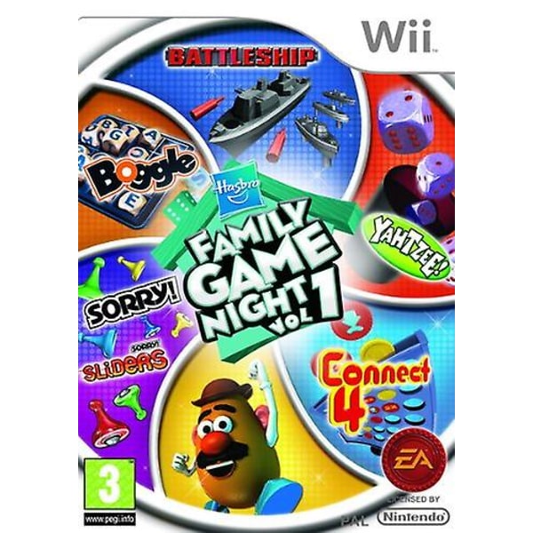 Hasbro Family Game Night (Wii) - PAL - Nytt