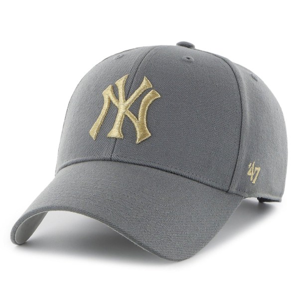 47 Brand Snapback Cap - MLB Metallic New York Yankees grå Charcoal