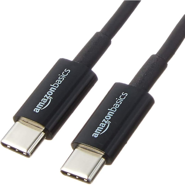 USB Type-C till USB Type-C 2.0-kabel - 0,9 m - Svart