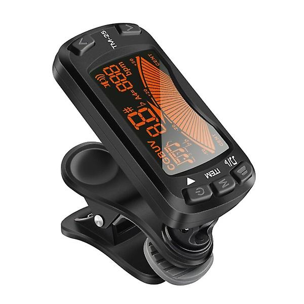 Clip On Tuner Gitarr Tuner Metronome 3 i 1 Tuner Metronome Electric Ukulele Tuner