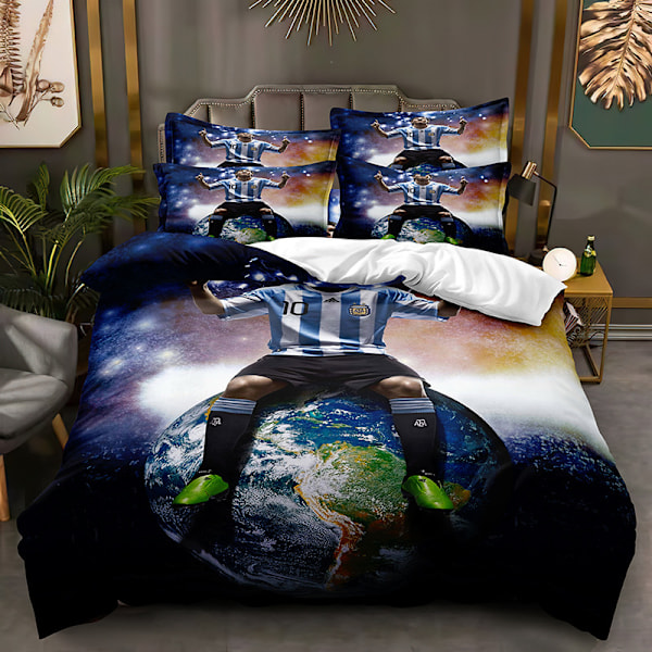 Spelare K3# 3d Tredelad Set Storlek Fotboll Serie C Ronaldo Quilt Cover Hemtextil CC1 CC1 90*190