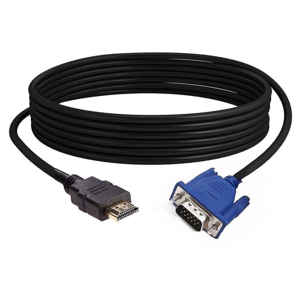 HDMI-kabel HDMI til VGA HD med lydadapterkabel HDMI til VGA-kabel