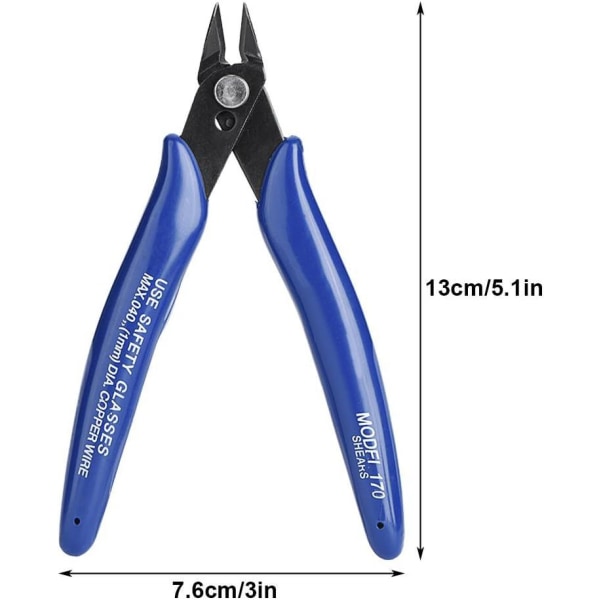 3D-utskrift Tråd Klippere, Tråd Klippere Side Klippere Saks Verktøy Diagonal Tang Kompakt, Lett, Delikat og Komfortabel Håndtak Design