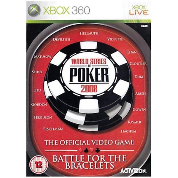 World Series of Poker 2008 Battle for the Bracelets (Xbox 360) - PAL - Nytt