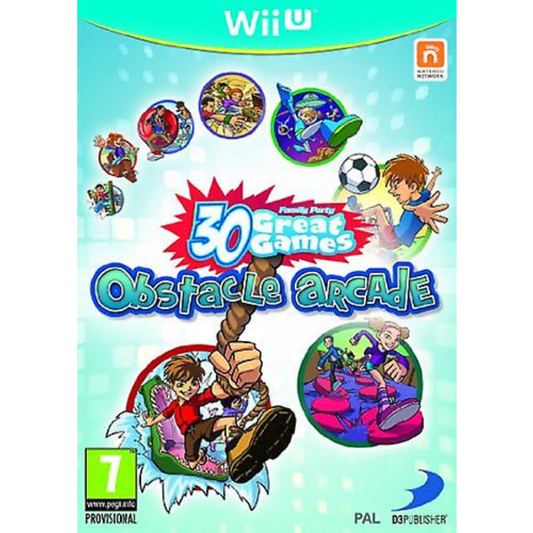 Family Party 30 Great Games Obstacle Arcade (Nintendo Wii U) - PAL - Nytt