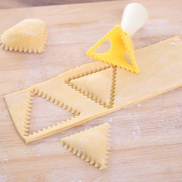 1 stk Ravioli Stempelsett Ravioli Maker Cutter Stempel Pasta Maker Mold Pasta Cutter Sett med Håndtak