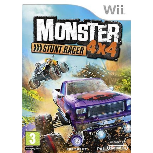 Monster 4x4 Stuntrace - Endast spel (Wii) - PAL - Nytt