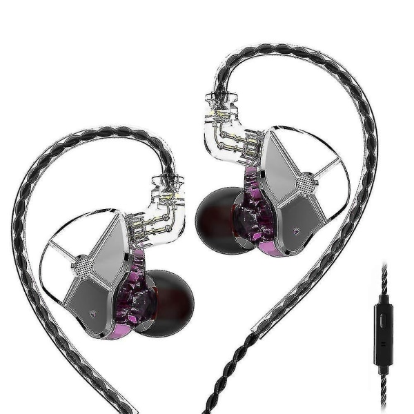 Trn St1 hörlurar med 1ba och 1dd, Senlee hybrid metall hörlurar hörlurar Hifi in-ear monitor med löstagbar 2pin kabel 45x60cm
