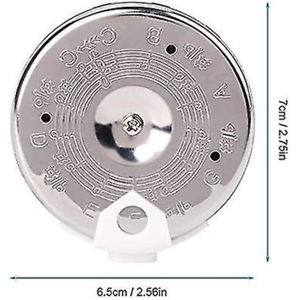Chromatic Tuner Chromatic Tuner Pedal Chromatic Guitar Tuner Sensitive Chromatic 13 Pitch Pipe Tuner Cc Tuning Tool med case Instrumenttillbehör By