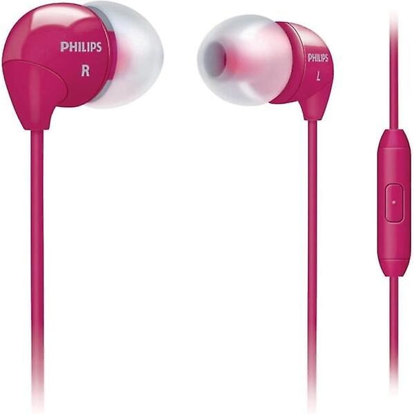 Philips In-Ear Universal hörlurar med mikrofonvolymkontroll Rosa