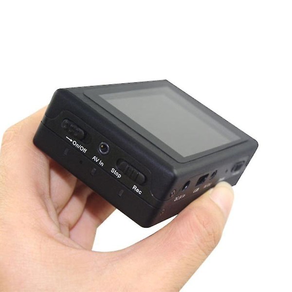 2,4 tums 2,4 g Hz trådlös fjärrkontroll videoingång mini videoinspelare Bärbar kroppsburen minikamera