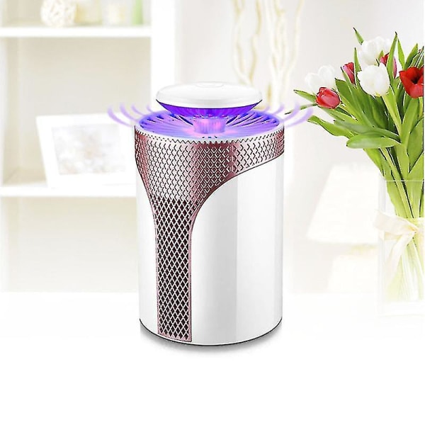 Bästsäljare Mute Photocatalyst Mosquito Killer Lamp USB Led Uv Mosquito Lamp Icke-strålning Mosquito Zapper Flugfälla Insekt Bug Killer Catcher (guld)