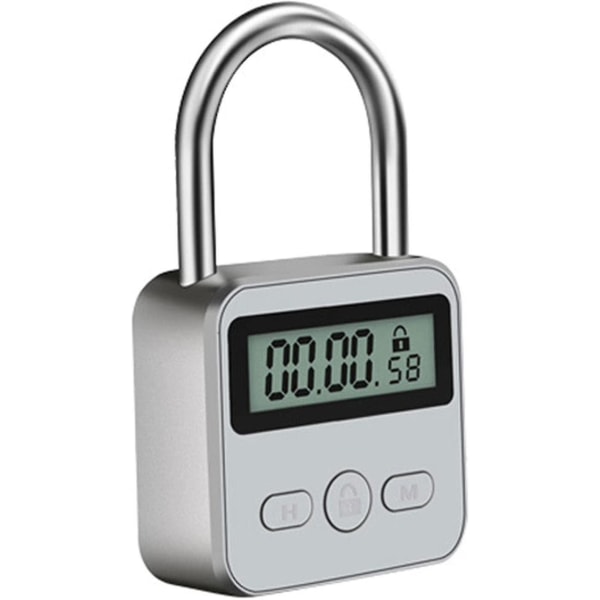 Smart Time Lock, 99 timmar Max Timing Lock med LCD-skärm Multifunktions elektronisk resetimer