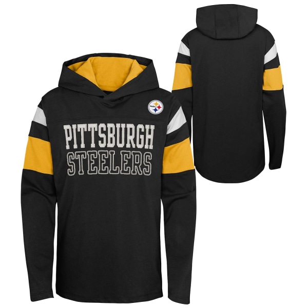 Kinder NFL Longsleeve - GLORY Pittsburgh Steelers Black 170-180 (US 18-20)
