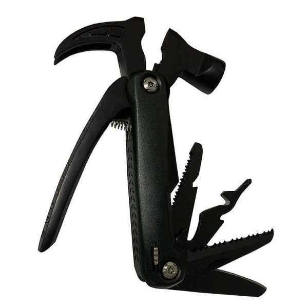 Multifunktionell Claw Hammer Gift Hammer Rostfritt stål Multifunktionell Claw Hammer Outdoor Hammer Tång Svart