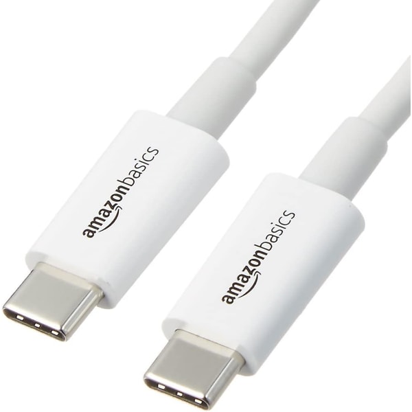 USB Type-C till USB Type-C 2.0-kabel - 2,7 m - Vit