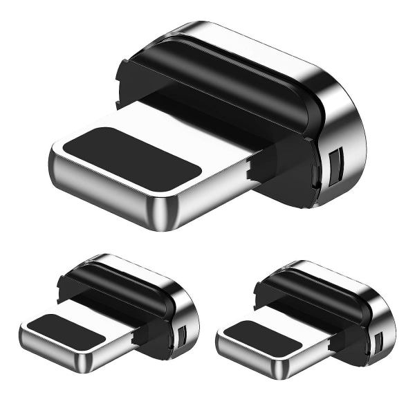 Magnetspetsar, multi adapter Magnetkontakt för magnetisk laddningskabel, kompatibel med iPhone (3-pack, för iPhone-kontakter)