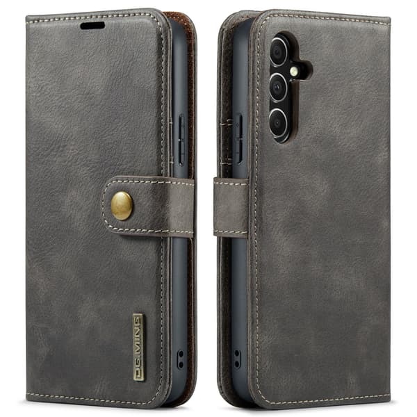 Samsung Galaxy A54 5G - Retro Plånboksfodral med Magnetisk Design Brun