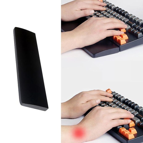Ergonomisk massivt trä bärbar datortangentbord Handledsstödsdyna Palm Hand M