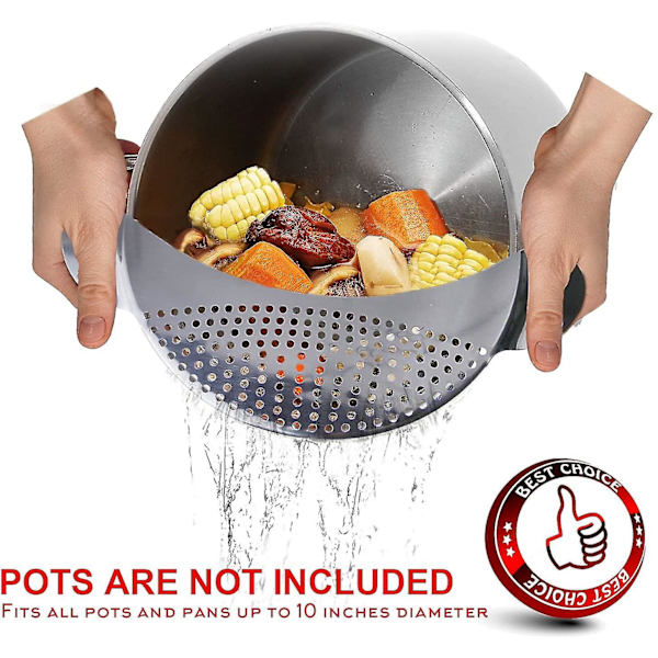 Best Utensils Pan Pot Strainer Stainless Steel Pasta Spaghetti