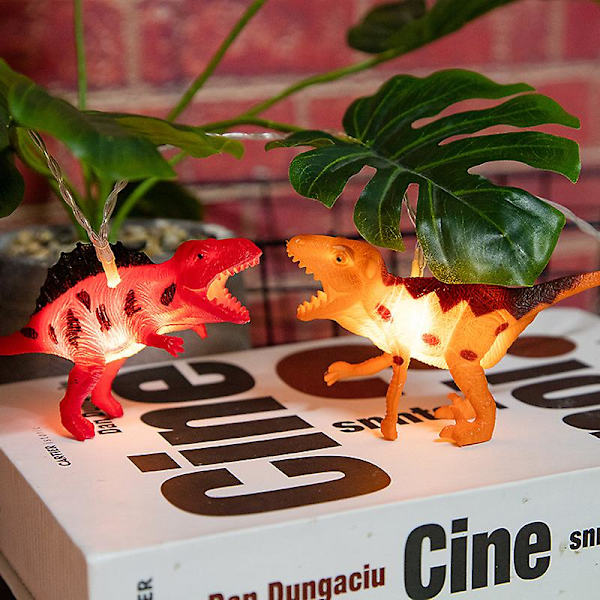 Christmas Dinosaur Lamp String Children's Cartoon Decorative Lamp Garland (2m/10 Led Lamps)