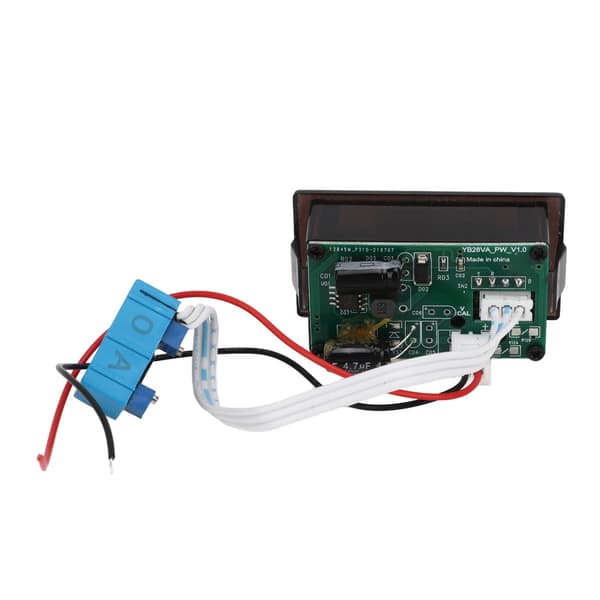 Hall DC Digital Display Amperemeter Arbejdsspænding 4‑30V Dobbelt LED Display Strømmåler Panel