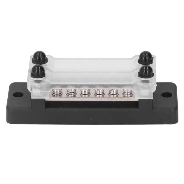 12V til 48V 150A Bus Distributionsblok Rustfri Sort Bus Bar Strømfordeling til Bil Lastbil RV Marine Båd