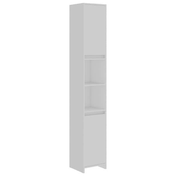 【BQ】vidaXL Baderomsskap hvit 30x30x183,5 cm konstruert tre White Vit