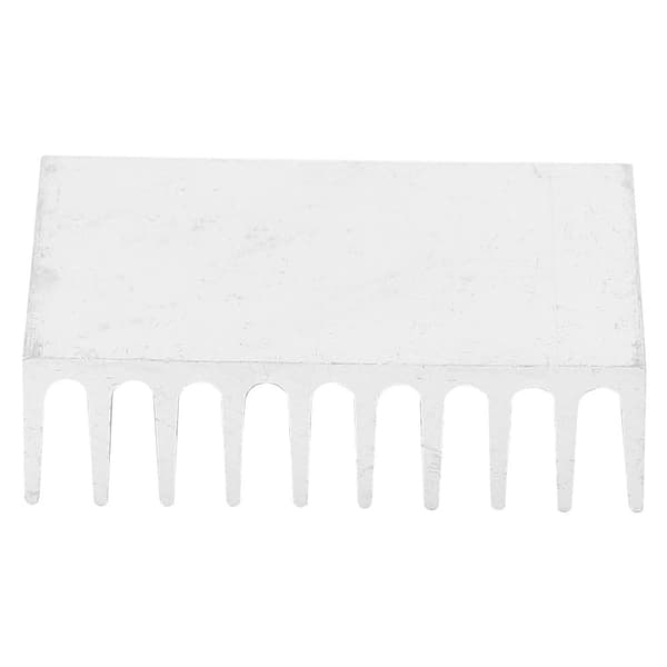 10 stk. køleplade sølv aluminium køleradiator til flere formål 23 x 35 x 10 mm