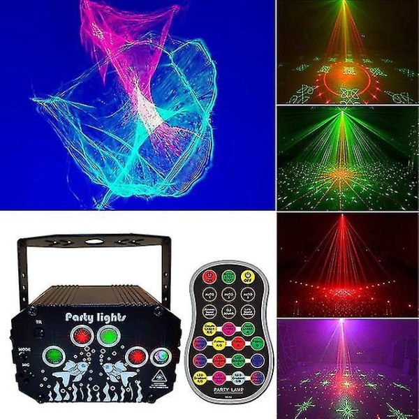 Led Dj Laser Party Light Northern Lights Aurora Pattern USB Strobe Laser Lights 98 Pattern For Club Xmas Birthday Scen Project USB-Electric