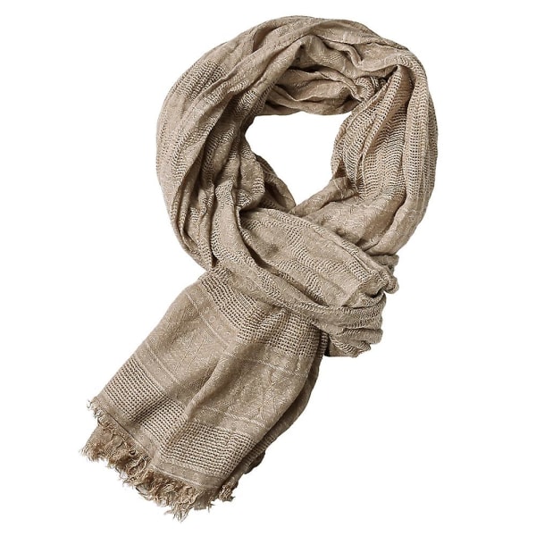 Britisk ensfarvet sjal-tørklæde til mænd i jacquard D