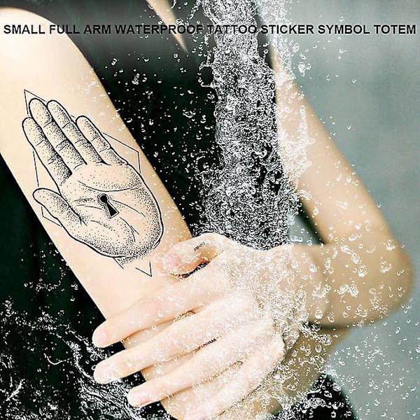 Liten Full Arm Totem Symbol Vattentät Tatuering Sticker Mode Vackert