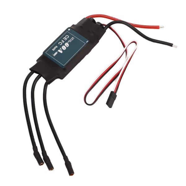 Børsteløs 60A ESC 2-6S Elektrisk Motor Hastighetskontroller for RC Bil Båt Undervanns Propell