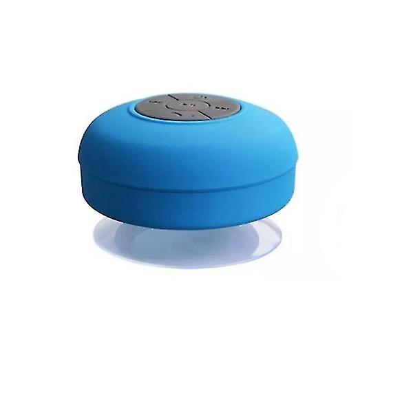 Bærbar vandtæt Bluetooth-højttaler Trådløs håndfri højtaler til brusere Badeværelse Strand Blue