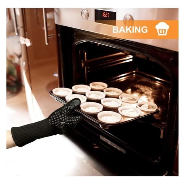 Grillhandsker - Universal - 32 cm - Varmebestandige op til 800°C - Skridsikre