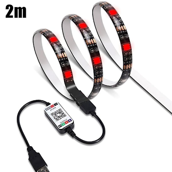 Rgb Led Strip Lights Tejp Julfest Skåp Kök Tak Hem Rumsdekoration 2M