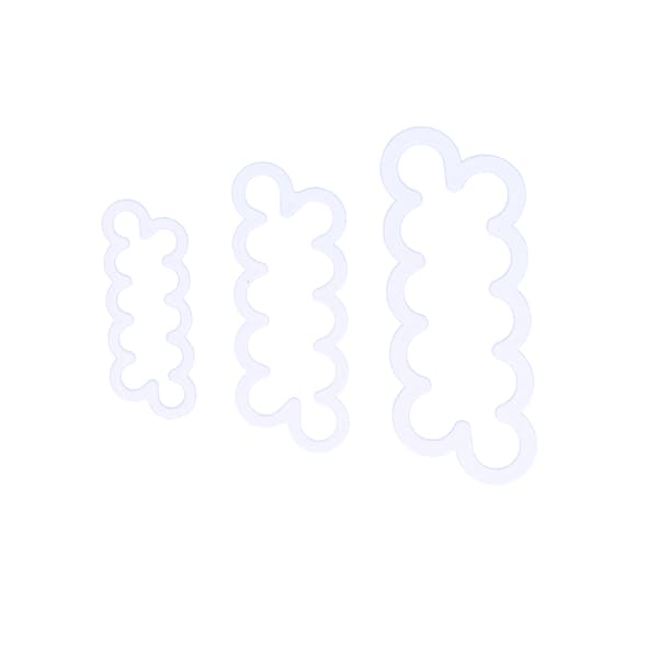 3 stk. Roseblomstkutterform DIY Fondant Kakepynt Bakingstilbehør