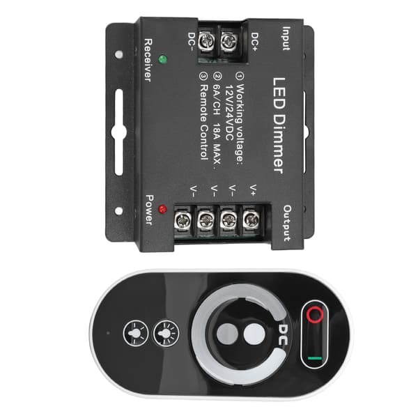 Trådløs LED Dimmer RF Berøringsfjernkontroll DC 12V 24V for LED Strip Lys