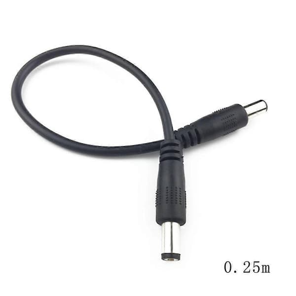 DC5.5x2.1mm Hane-hane Kontaktkontakt Barrel Jack Strömadapter Förlängningskabel