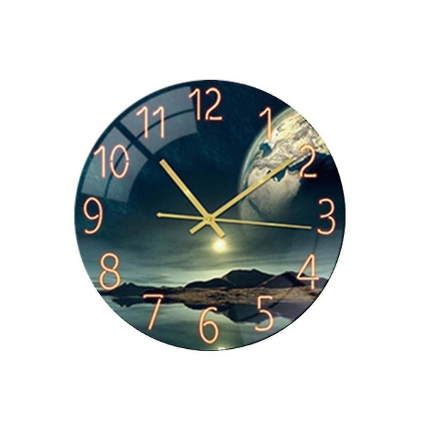 Vardagsrum Digital väggklocka Akryl Mute Creative Clock