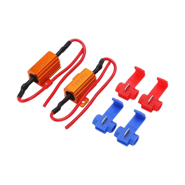 2 sæt 25W 25Ω LED Modstandsdekoder Anti Korruption Holdbar Belastningsindikator Modstand