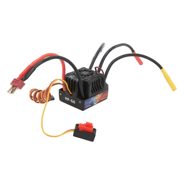 HOBBYFANS 80A Vanntett børsteløs ESC elektrisk hastighetskontroller for 1/8 1/10 RC-biler