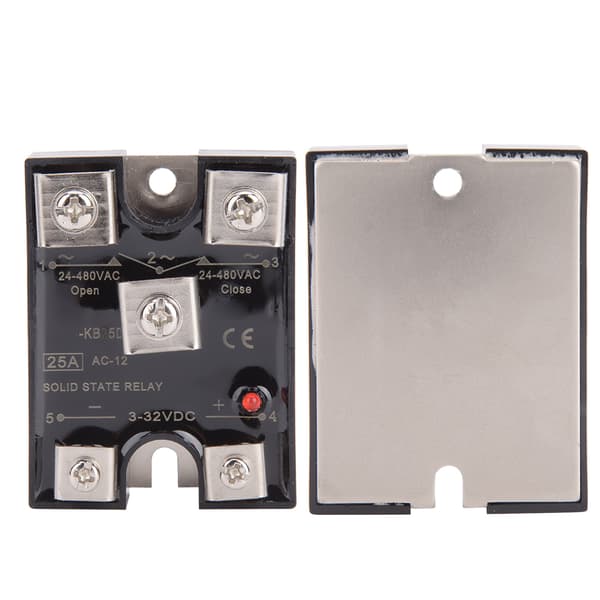 BERM KB25DA Solid State Relay 25A enfaset 1NO1NC Solid State Relay DC-styrt AC