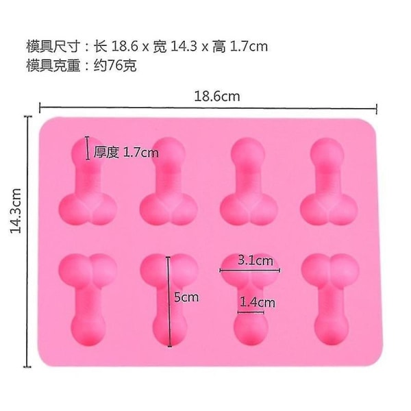 Sex Erotic Peniss Silica Gel Cake Mold Ice Mold Party Food Mold Kus...