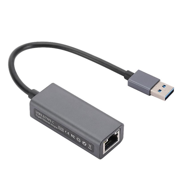 Usb3.0 Gigabit til Rj45 Nettverkskort Notebook Nettbrett Switch Kablet nettverksport Type Til Rj45 Converter