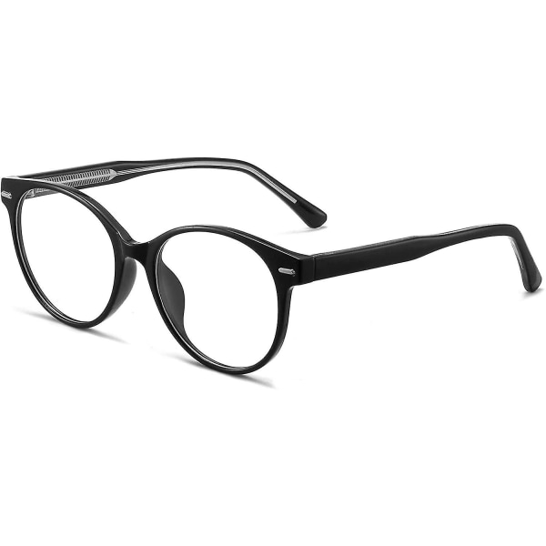 Blått ljusblockerande glasögon, blått ljusfilter datorglasögon dam(svart)