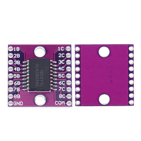 2 stk. ULN2803A Darlington Transistor Array Modul 50V Lilla Industrielt Elektrisk Tilbehør
