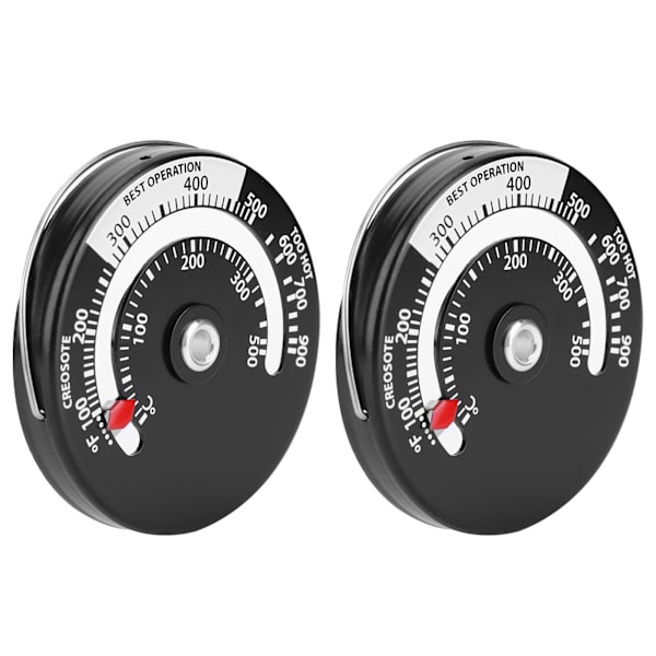 2 st Magnetisk Termometer Eldstad Ugn Kök Temperaturmätare