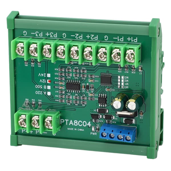 PT100 RTD Temperatur Sensor Modul RS485 B500 DC12V 40C til 500C Guide Skinne Hus